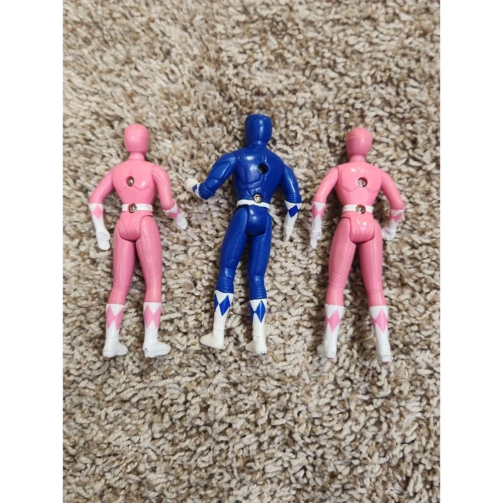 Lot Of 3 1995 Saban Power Ranger Figurines 4-inches